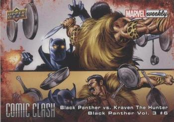 2019 Upper Deck Marvel Weekly - Comic Clash #CC-27 Black Panther vs. Kraven The Hunter Front