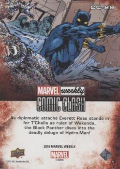 2019 Upper Deck Marvel Weekly - Comic Clash #CC-29 Black Panther vs. Hydro Man Back