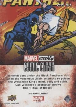 2019 Upper Deck Marvel Weekly - Comic Clash #CC-31 Black Panther vs. Venomm Back