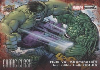 2019 Upper Deck Marvel Weekly - Comic Clash #CC-33 Hulk vs. Abomination Front