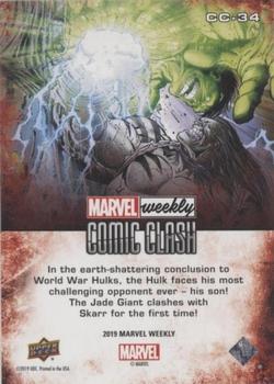 2019 Upper Deck Marvel Weekly - Comic Clash #CC-34 Hulk vs. Skaar Back