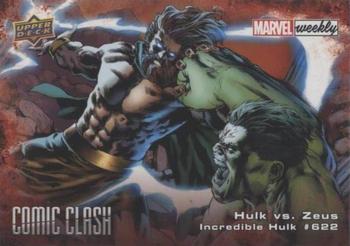 2019 Upper Deck Marvel Weekly - Comic Clash #CC-36 Hulk vs. Zeus Front
