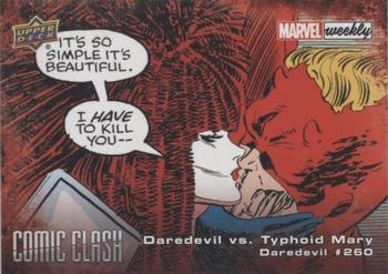 2019 Upper Deck Marvel Weekly - Comic Clash #CC-43 Daredevil vs. Typhoid Mary Front