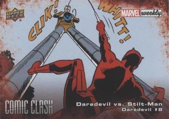 2019 Upper Deck Marvel Weekly - Comic Clash #CC-44 Daredevil vs. Stilt-Man Front
