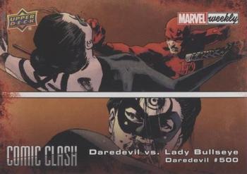 2019 Upper Deck Marvel Weekly - Comic Clash #CC-48 Daredevil vs. Lady Bullseye Front