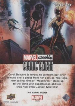 2019 Upper Deck Marvel Weekly - Comic Clash #CC-49 Captain Marvel vs. Yon-Rogg Back