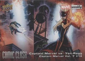 2019 Upper Deck Marvel Weekly - Comic Clash #CC-49 Captain Marvel vs. Yon-Rogg Front