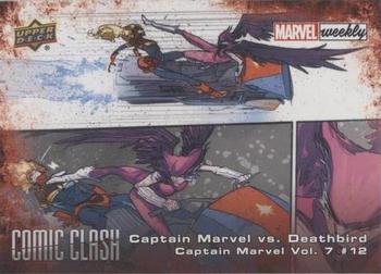 2019 Upper Deck Marvel Weekly - Comic Clash #CC-50 Captain Marvel vs. Deathbird Front