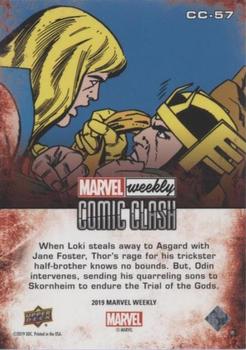 2019 Upper Deck Marvel Weekly - Comic Clash #CC-57 Thor vs. Loki Back