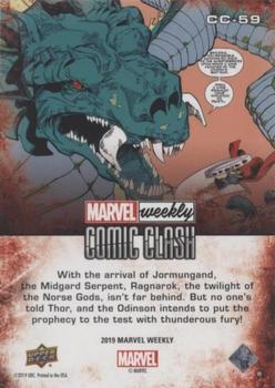 2019 Upper Deck Marvel Weekly - Comic Clash #CC-59 Thor vs. The Midgard Serpent Back