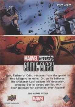 2019 Upper Deck Marvel Weekly - Comic Clash #CC-60 Thor vs. Bor Back