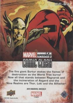 2019 Upper Deck Marvel Weekly - Comic Clash #CC-64 Thor vs. Surtur Back