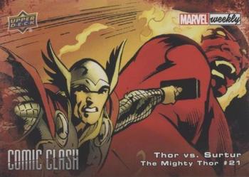 2019 Upper Deck Marvel Weekly - Comic Clash #CC-64 Thor vs. Surtur Front