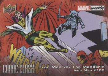 2019 Upper Deck Marvel Weekly - Comic Clash #CC-65 Iron Man vs. The Mandarin Front