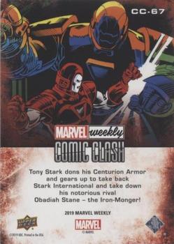 2019 Upper Deck Marvel Weekly - Comic Clash #CC-67 Iron Man vs. Iron Monger Back