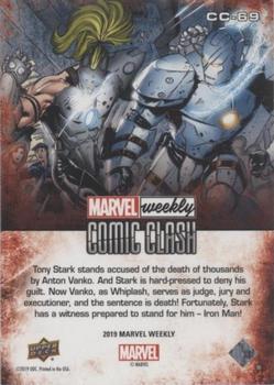 2019 Upper Deck Marvel Weekly - Comic Clash #CC-69 Iron Man vs. Whiplash Back