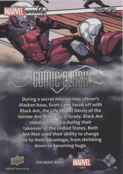 2020 Upper Deck Marvel Weekly - Comic Clash #CC-43 Black Ant Back