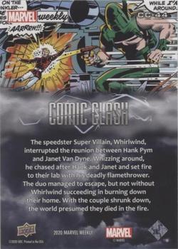 2020 Upper Deck Marvel Weekly - Comic Clash #CC-44 Whirlwind Back