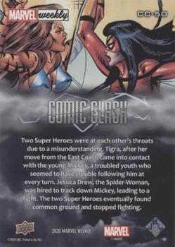 2020 Upper Deck Marvel Weekly - Comic Clash #CC-50 Tigra Back