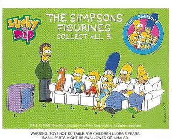 1996 Lucky Dip The Simpsons #1 Bart Simpson Back