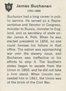 1960 Golden Press Presidents of the United States #15 James Buchanan Back