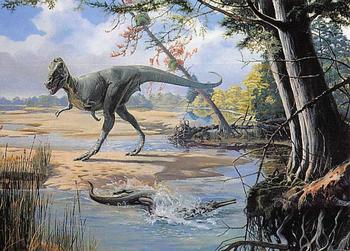 1993 Canadian Museum of Nature Series 1 Prehistoric Animals #82 Daspletosaurus Front