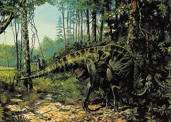 1993 Canadian Museum of Nature Series 1 Prehistoric Animals #96 Hypacrosaurus Front