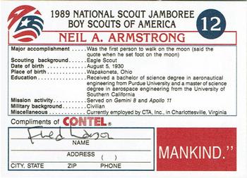 1989 National Scout Jamboree #12 Neil A. Armstrong Back