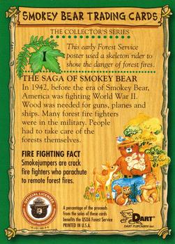 1996 Dart Smokey Bear #1 Death Rides The Forest Back