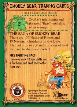 1996 Dart Smokey Bear #2 Bear In Mind Back