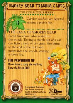 1996 Dart Smokey Bear #3 Prevent Wildfire Back