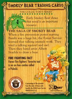 1996 Dart Smokey Bear #4 Smokey Bear Back