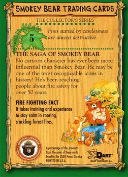 1996 Dart Smokey Bear #5 Be Careful Prevent Forest Fires Back