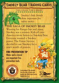 1996 Dart Smokey Bear #6 Smokey Bear Back