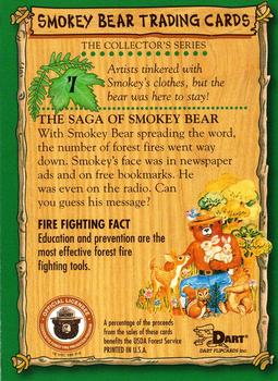 1996 Dart Smokey Bear #7 Smokey Bear Back