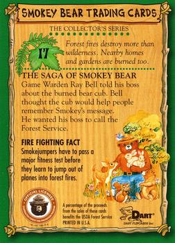 1996 Dart Smokey Bear #17 Smokey Bear Back