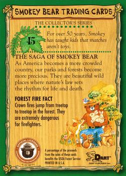 1996 Dart Smokey Bear #45 Smokey Bear Back