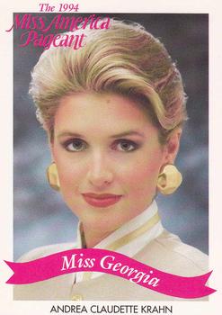 1994 Miss America Pageant Contestants #10 Andrea Claudette Krahn Front