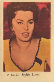 1958 Dutch Gum X Nr. Set #42 Sophia Loren Front