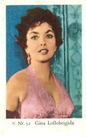 1958 Dutch Gum X Nr. Set #52 Gina Lollobrigida Front
