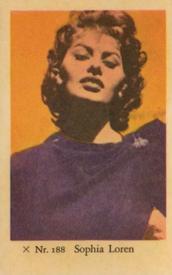 1958 Dutch Gum X Nr. Set #188 Sophia Loren Front
