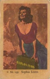 1958 Dutch Gum X Nr. Set #199 Sophia Loren Front