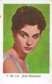 1958 Dutch Gum X Nr. Set #210 Jean Simmons Front