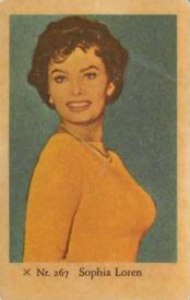 1958 Dutch Gum X Nr. Set #267 Sophia Loren Front