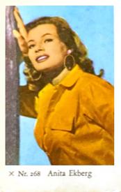 1958 Dutch Gum X Nr. Set #268 Anita Ekberg Front
