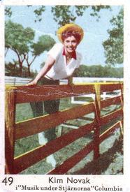 1957 Dutch Gum Large Number Series #49 Kim Novak Front