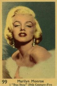 1957 Dutch Gum Large Number Series #99 Marilyn Monroe Front