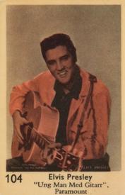 1957 Dutch Gum Large Number Series #104 Elvis Presley Front
