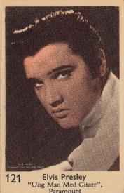 1957 Dutch Gum Large Number Series #121 Elvis Presley Front