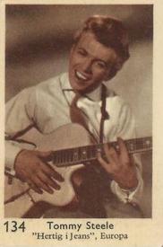 1957 Dutch Gum Large Number Series #134 Tommy Steele Front